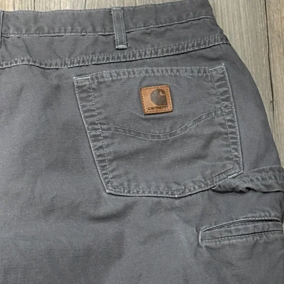 MENS CARHARTT WORK PANT GREY - Picture 5 of 5
